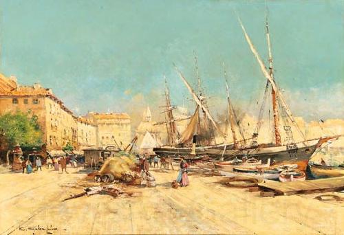 Eugene Galien-Laloue Marseille Port Norge oil painting art